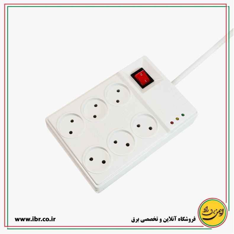 محافظ کامپیوتر 6 خانه بدون ارت