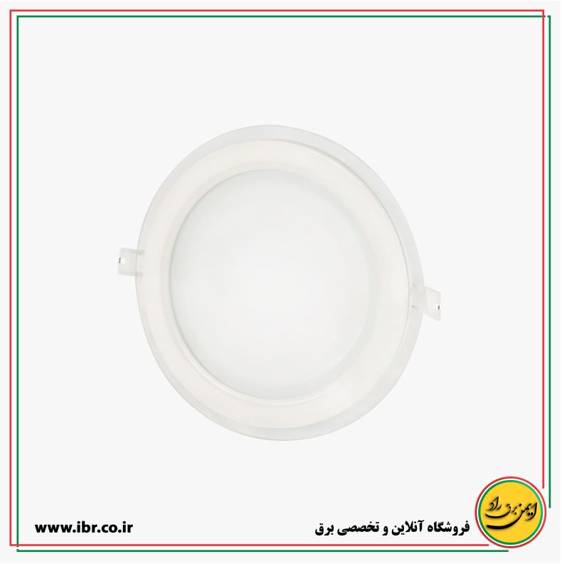 پنل دور شیشه‌ای گرد 18 وات