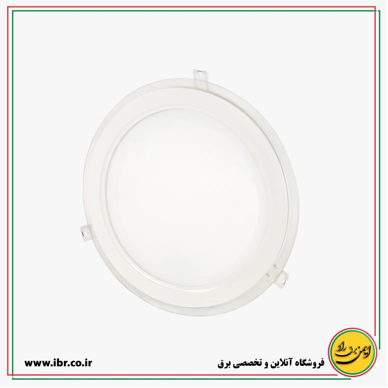 پنل دور شیشه‌ای گرد 30 وات